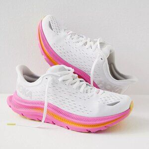 Hoka Kawana Women's Running Sneaker Shoe Pink, Orange, White Size 8
